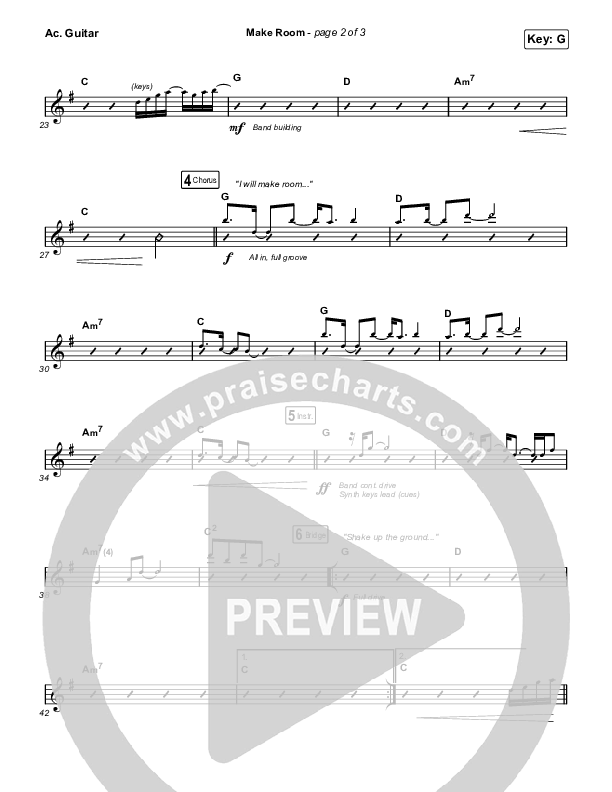 Make Room Acoustic Guitar (Meredith Andrews / Sarah Reeves / Chris McClarney)