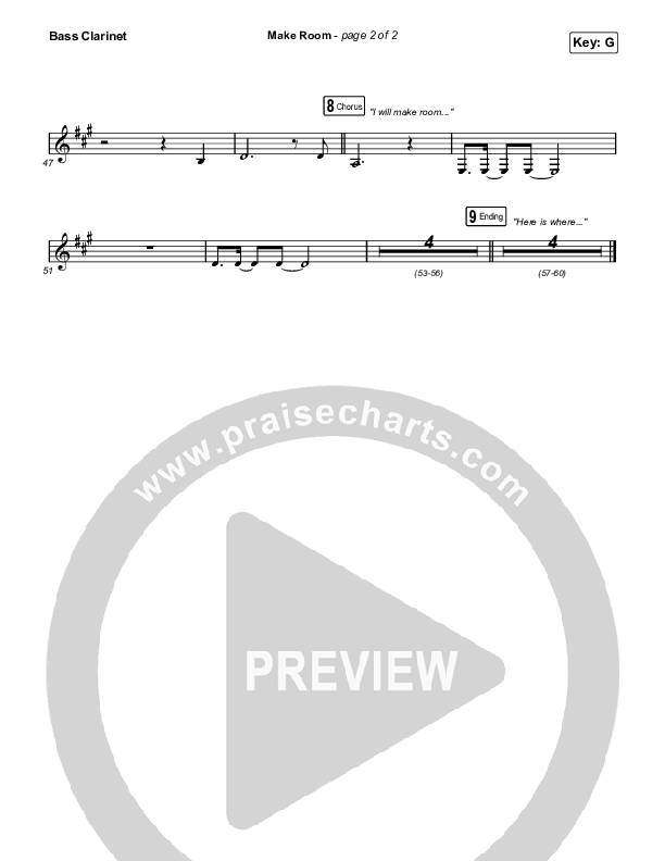 Make Room Bass Clarinet (Meredith Andrews / Sarah Reeves / Chris McClarney)