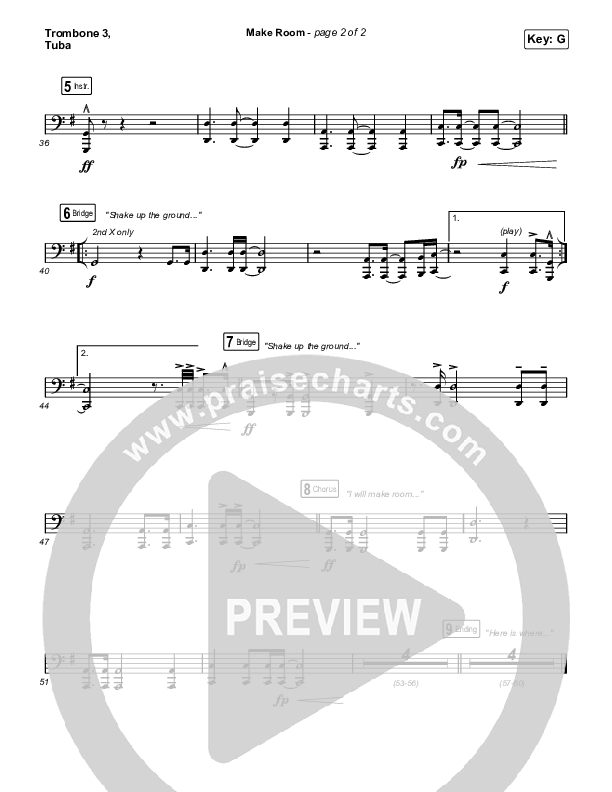 Make Room Trombone 3/Tuba (Meredith Andrews / Sarah Reeves / Chris McClarney)