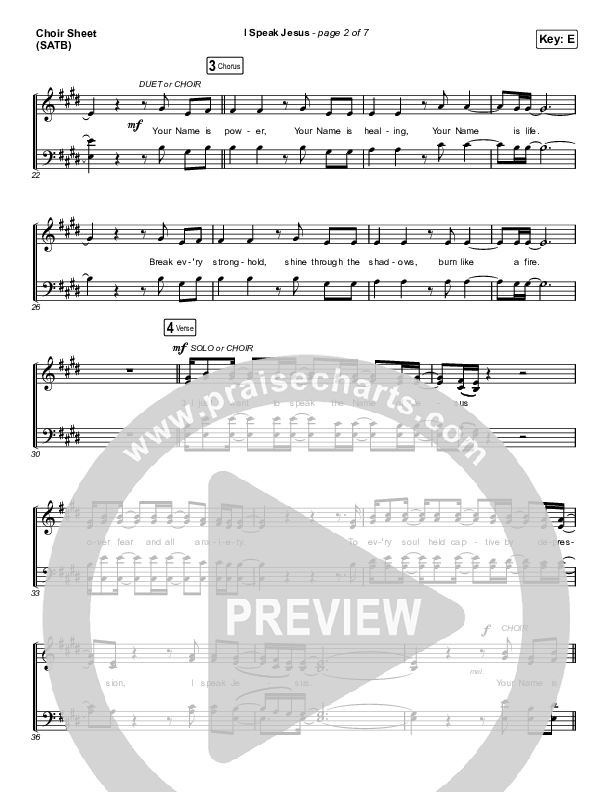 I Speak Jesus (Choral Anthem SATB) Choir Sheet (SATB) (Charity Gayle / Arr. Luke Gambill)