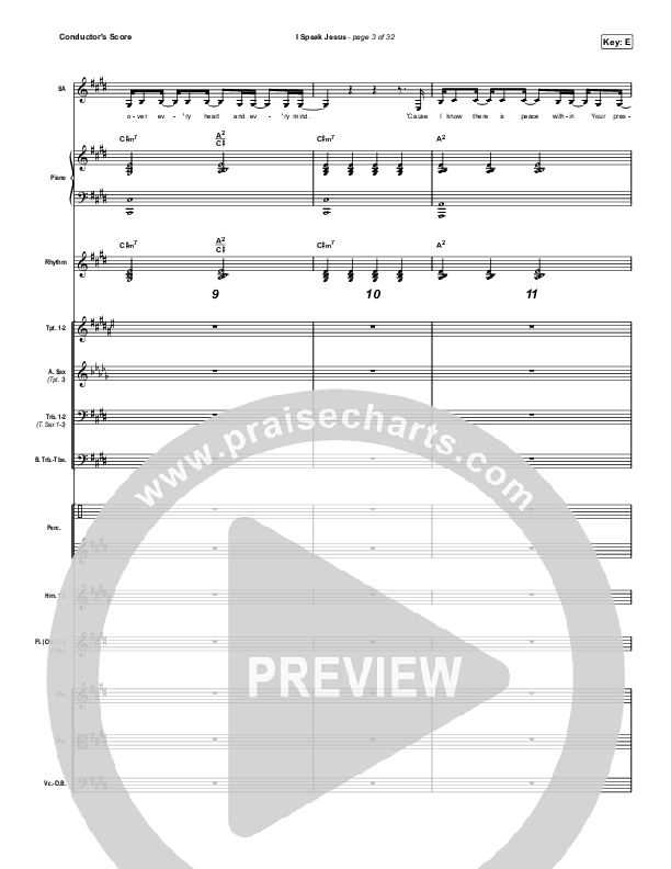 I Speak Jesus (Choral Anthem SATB) Conductor's Score (Charity Gayle / Arr. Luke Gambill)