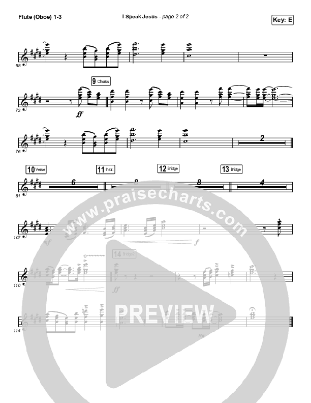 I Speak Jesus (Choral Anthem SATB) Flute/Oboe 1/2/3 (Charity Gayle / Arr. Luke Gambill)