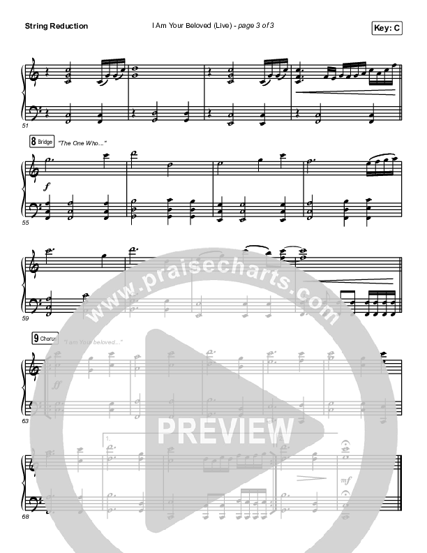 I Am Your Beloved (Live) String Reduction (Jonathan David Helser / Melissa Helser)