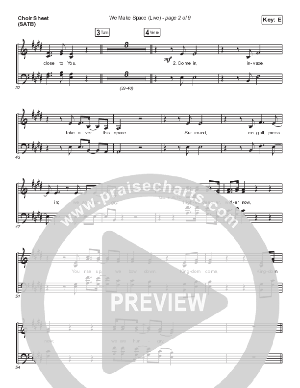 We Make Space (Live) Choir Vocals (SATB) (Melissa Helser)