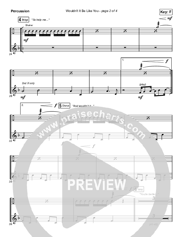 Wouldn't It Be Like You (Live) Percussion (Bryan & Katie Torwalt)