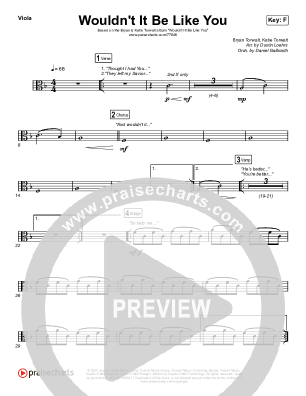 Wouldn't It Be Like You (Live) Viola (Bryan & Katie Torwalt)