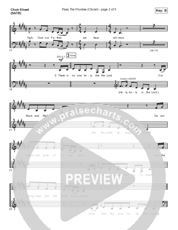 Pass The Promise (Choral Anthem SATB) Choir Vocals (SATB) (Keith & Kristyn Getty / Sandra McCracken / Arr. Luke Gambill)