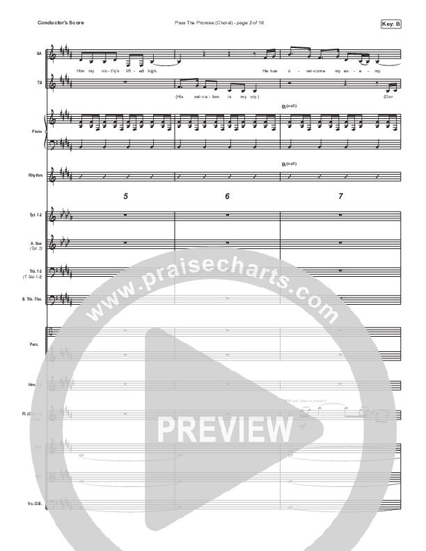 Pass The Promise (Choral Anthem SATB) Conductor's Score (Keith & Kristyn Getty / Sandra McCracken / Arr. Luke Gambill)