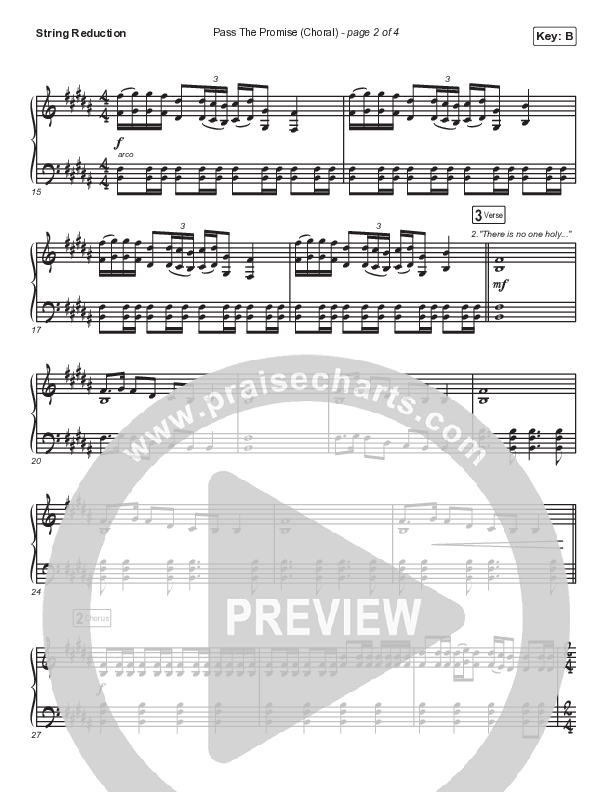 Pass The Promise (Choral Anthem SATB) String Reduction (Keith & Kristyn Getty / Sandra McCracken / Arr. Luke Gambill)