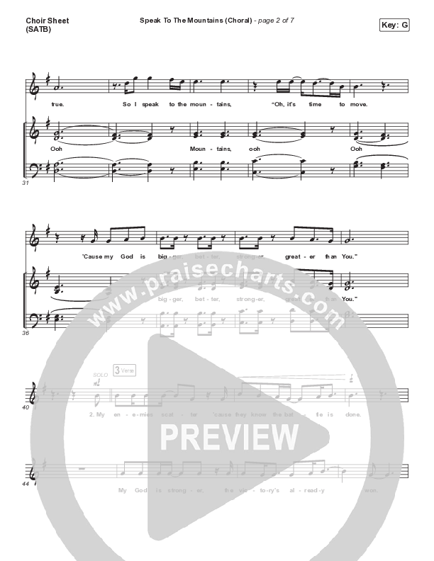 Speak To The Mountains (Choral Anthem SATB) Choir Sheet (SATB) (Chris McClarney / Arr. Luke Gambill)