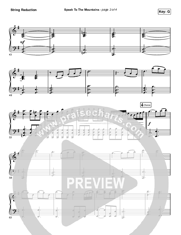 Speak To The Mountains (Choral Anthem SATB) String Reduction (Chris McClarney / Arr. Luke Gambill)