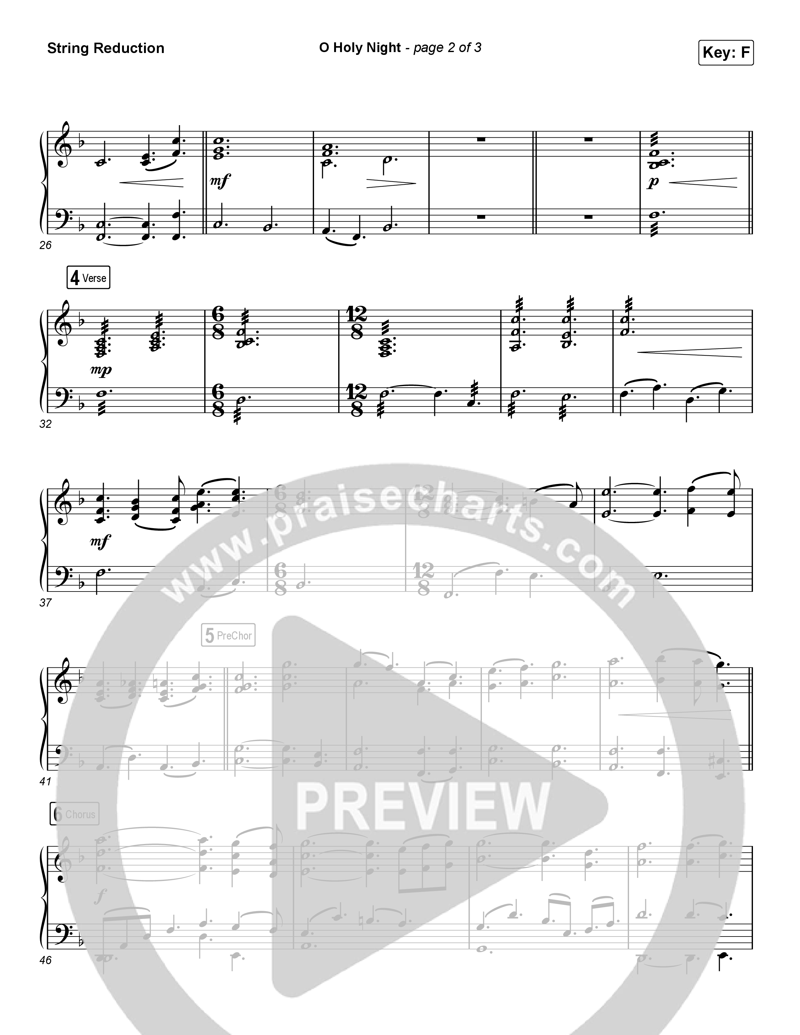 O Holy Night (Choral Anthem SATB) String Reduction (Arr. Luke Gambill / Maverick City Music / Melvin Chrispell III)