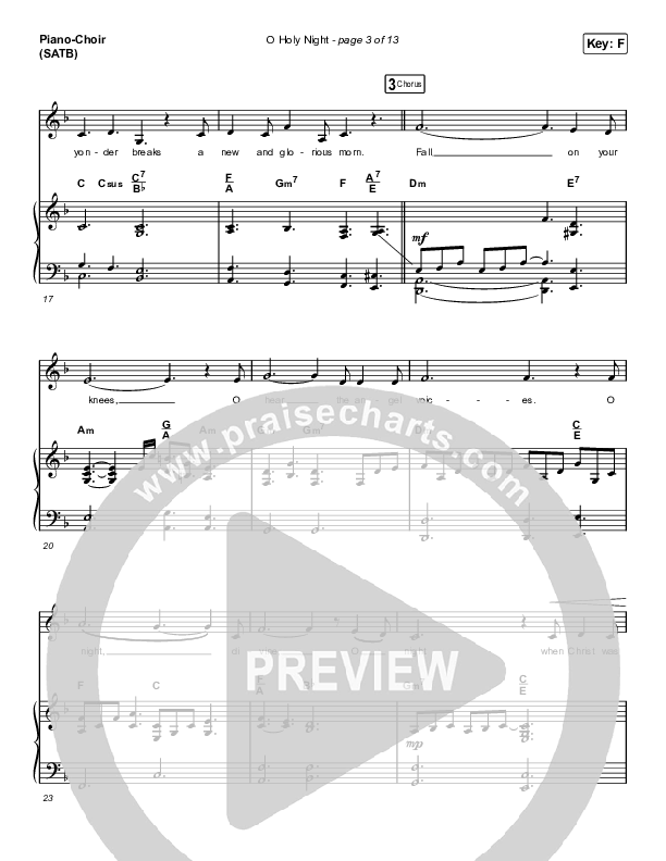 O Holy Night (Choral Anthem SATB) Piano/Vocal (SATB) (Arr. Luke Gambill / Maverick City Music / Melvin Chrispell III)