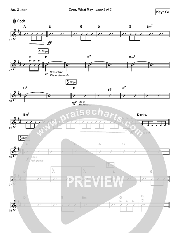 Come What May (Choral Anthem SATB) Acoustic Guitar (We Are Messengers / Arr. Luke Gambill)