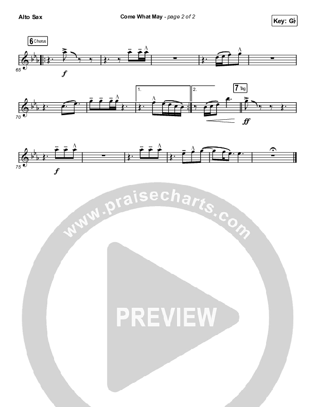 Come What May (Choral Anthem SATB) Alto Sax (We Are Messengers / Arr. Luke Gambill)
