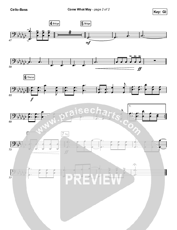 Come What May (Choral Anthem SATB) Cello/Bass (We Are Messengers / Arr. Luke Gambill)