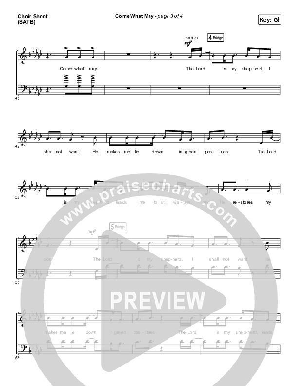 Come What May (Choral Anthem SATB) Choir Vocals (SATB) (We Are Messengers / Arr. Luke Gambill)