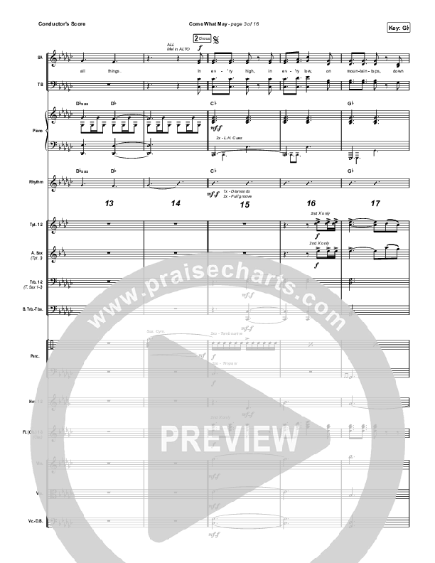 Come What May (Choral Anthem SATB) Conductor's Score (We Are Messengers / Arr. Luke Gambill)