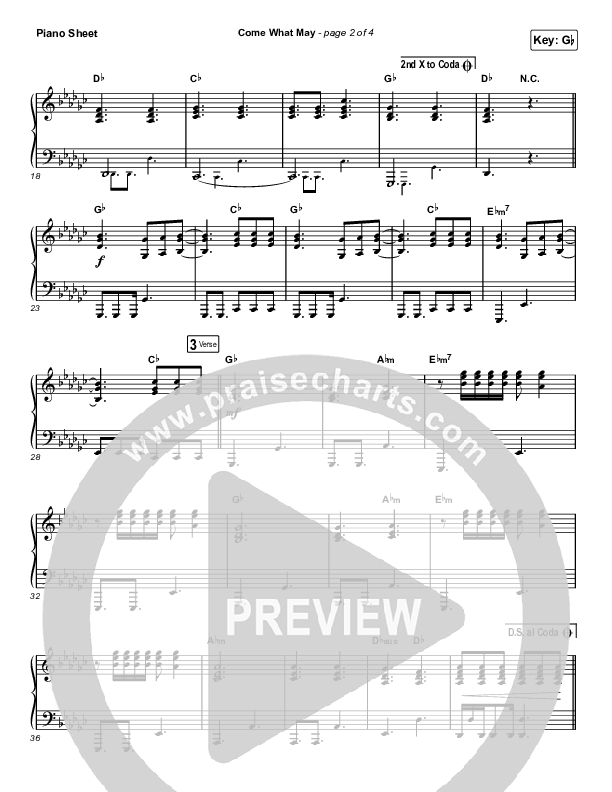 Come What May (Choral Anthem SATB) Piano Sheet (We Are Messengers / Arr. Luke Gambill)
