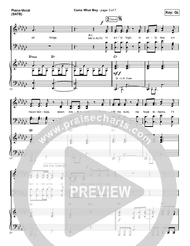 Come What May (Choral Anthem SATB) Piano/Vocal Pack (We Are Messengers / Arr. Luke Gambill)