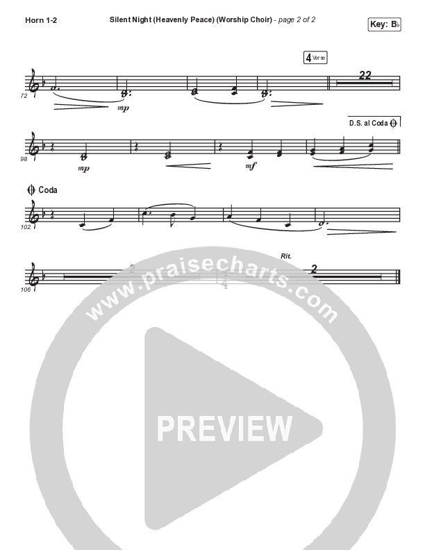 Silent Night (Heavenly Peace) (Choral Anthem SATB) Brass Pack (Arr. Luke Gambill / We The Kingdom / Dante Bowe / Maverick City Music)