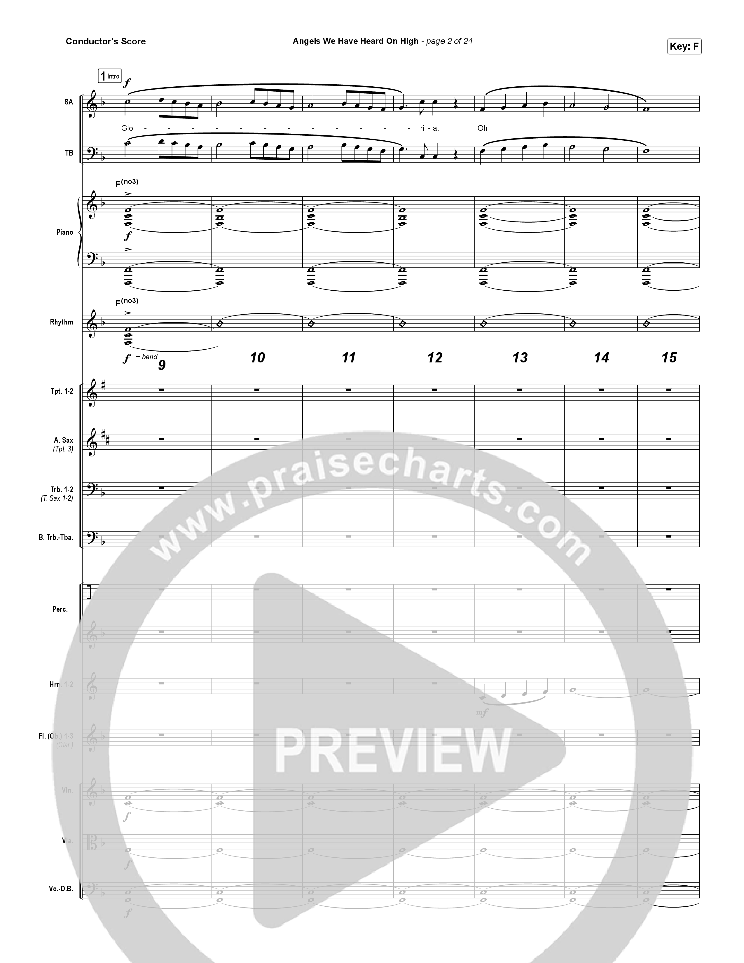 Angels We Have Heard On High (Choral Anthem SATB) Orchestration (Arr. Luke Gambill / for KING & COUNTRY)