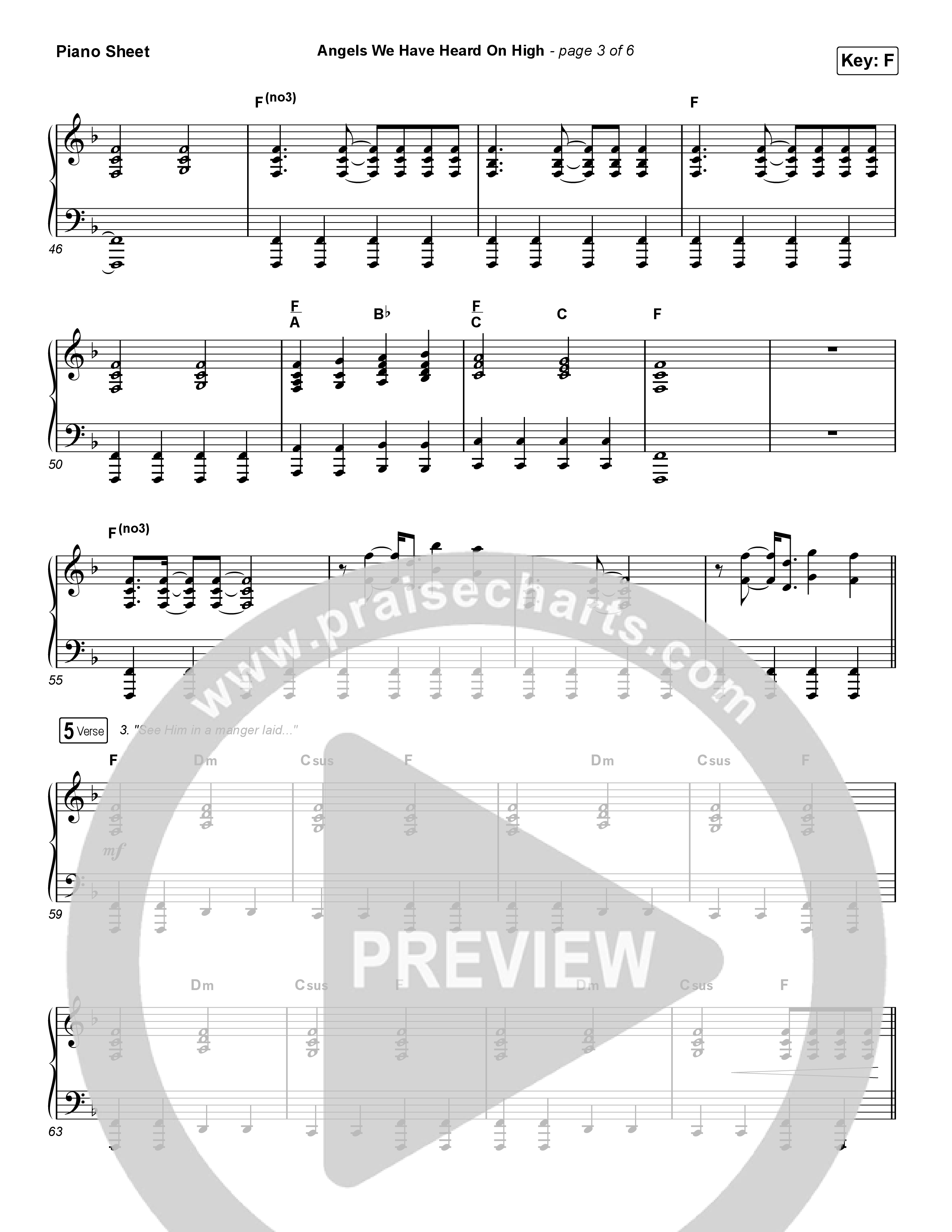 Angels We Have Heard On High (Choral Anthem SATB) Piano Sheet (Arr. Luke Gambill / for KING & COUNTRY)