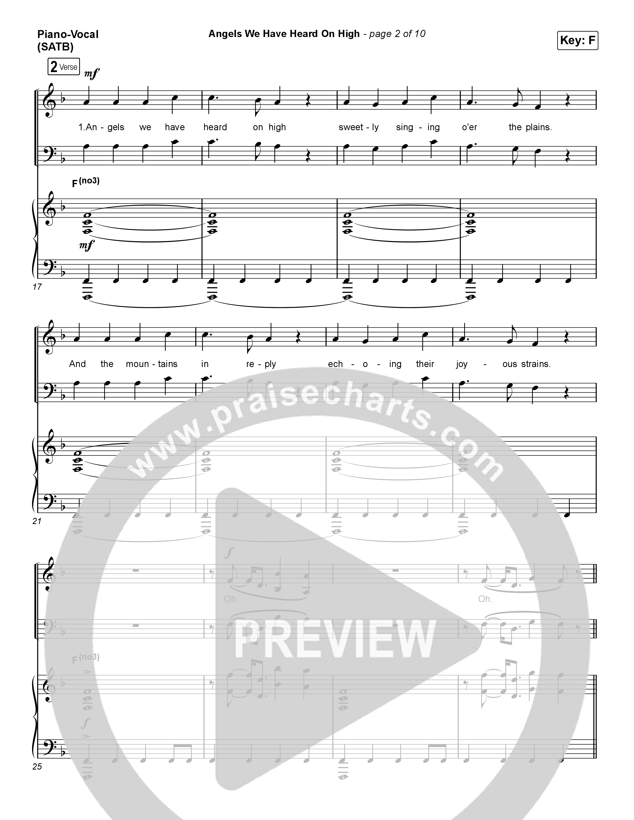 Angels We Have Heard On High (Choral Anthem SATB) Piano/Vocal (SATB) (Arr. Luke Gambill / for KING & COUNTRY)