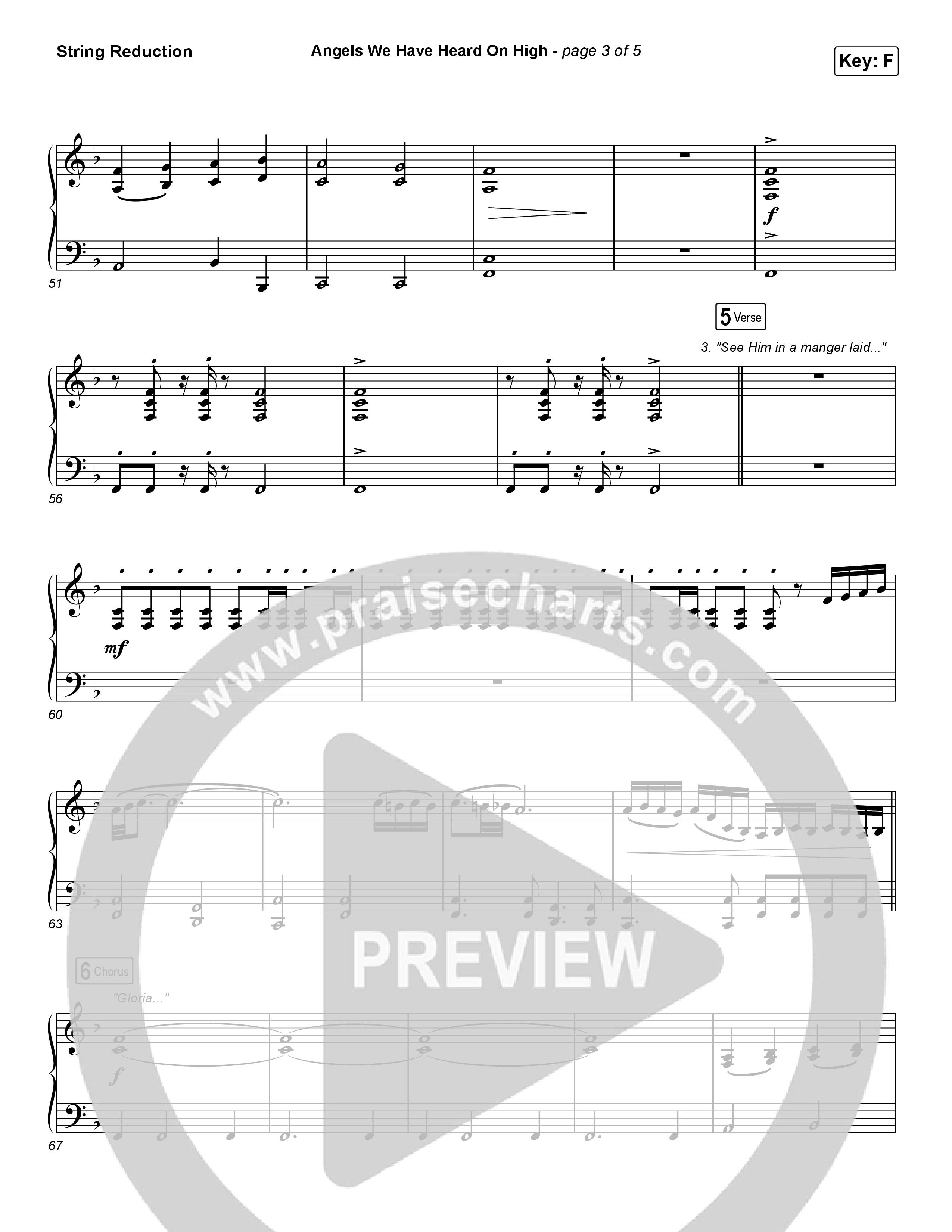 Angels We Have Heard On High (Choral Anthem SATB) String Reduction (Arr. Luke Gambill / for KING & COUNTRY)