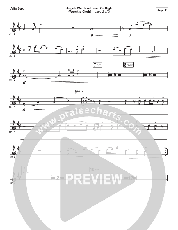Angels We Have Heard On High (Choral Anthem SATB) Sax Pack (Arr. Luke Gambill / for KING & COUNTRY)
