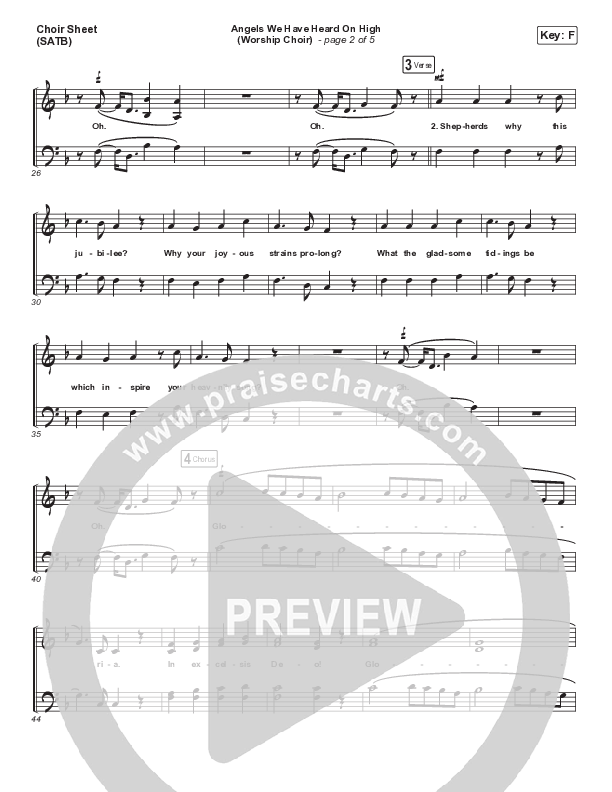 Angels We Have Heard On High (Choral Anthem SATB) Choir Vocals (SATB) (Arr. Luke Gambill / for KING & COUNTRY)