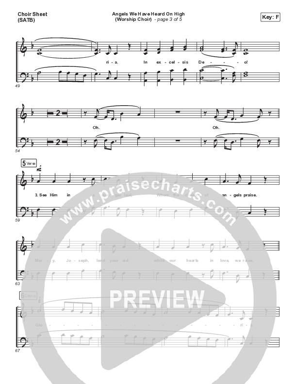 Angels We Have Heard On High (Choral Anthem SATB) Choir Vocals (SATB) (Arr. Luke Gambill / for KING & COUNTRY)