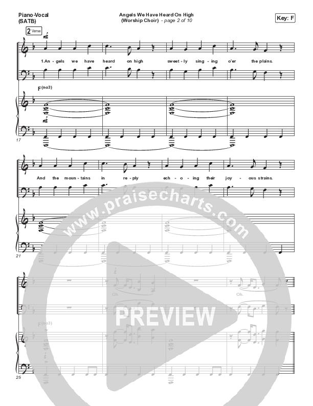 Angels We Have Heard On High (Choral Anthem SATB) Piano/Vocal Pack (Arr. Luke Gambill / for KING & COUNTRY)