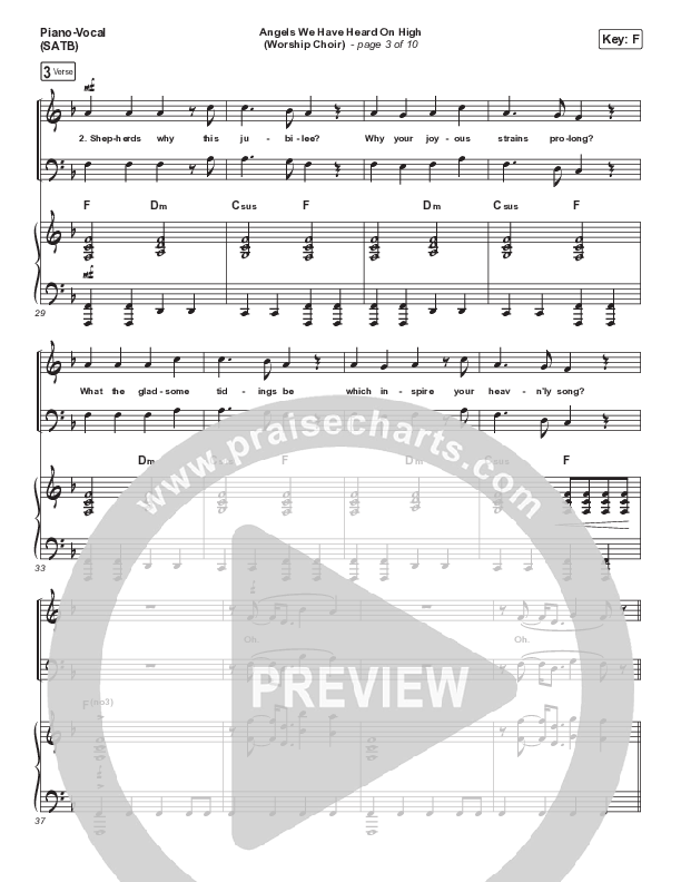 Angels We Have Heard On High (Choral Anthem SATB) Piano/Vocal Pack (Arr. Luke Gambill / for KING & COUNTRY)