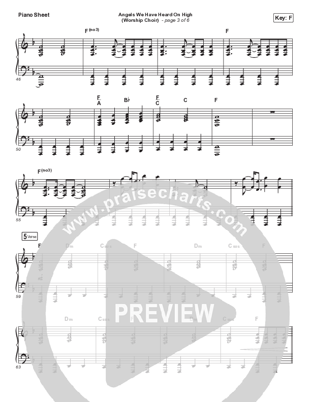 Angels We Have Heard On High (Choral Anthem SATB) Piano Sheet (Arr. Luke Gambill / for KING & COUNTRY)