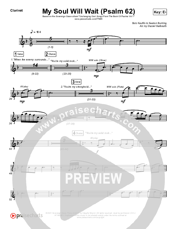 My Soul Will Wait (Psalm 62) Wind Pack (Sovereign Grace)