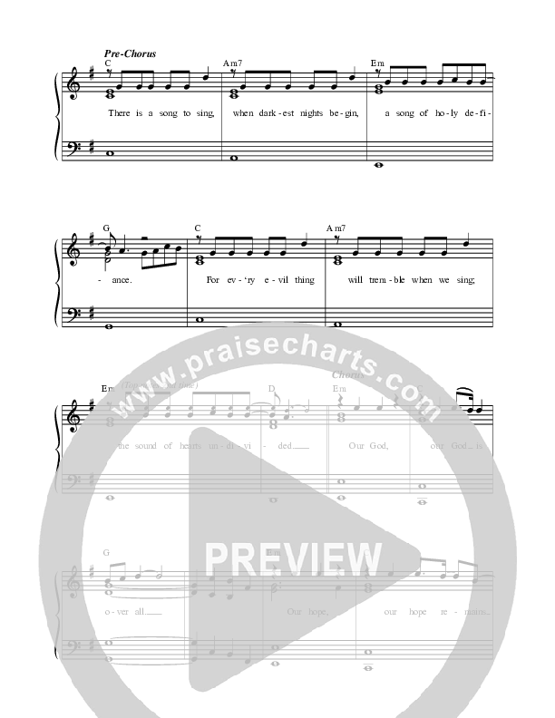 Our God Is Over All Piano/Vocal Pack (New Life Worship)