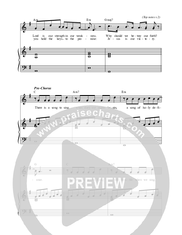 Our God Is Over All Piano/Vocal (SAT) (New Life Worship)