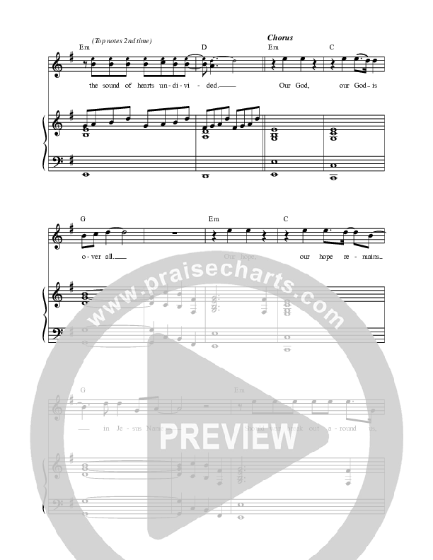 Our God Is Over All Piano/Vocal (SAT) (New Life Worship)