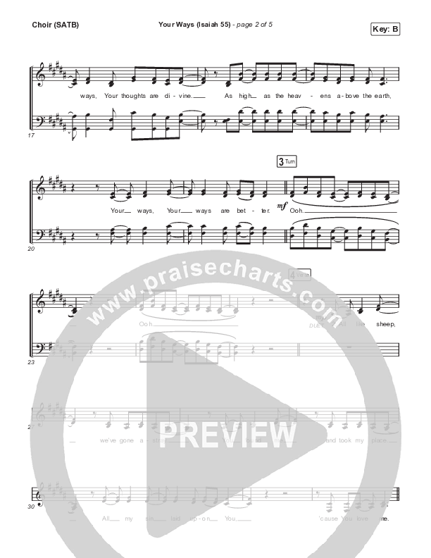 Your Ways (Isaiah 55) Choir Sheet (SATB) (Shane & Shane / Kingdom Kids)