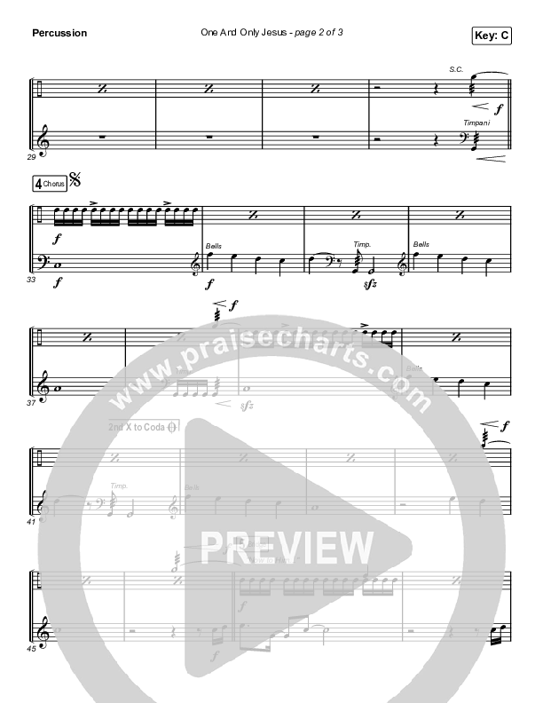 One And Only Jesus Percussion (Vertical Worship)