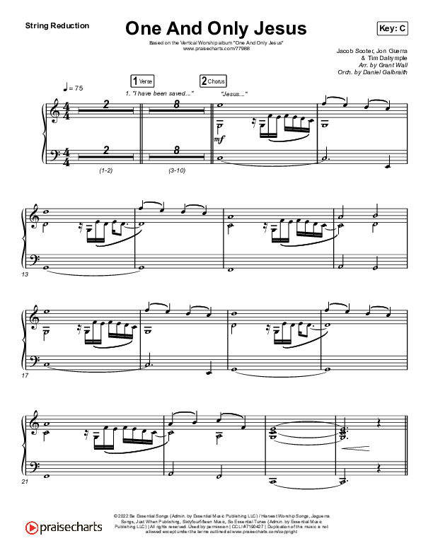 One And Only Jesus String Reduction (Vertical Worship)