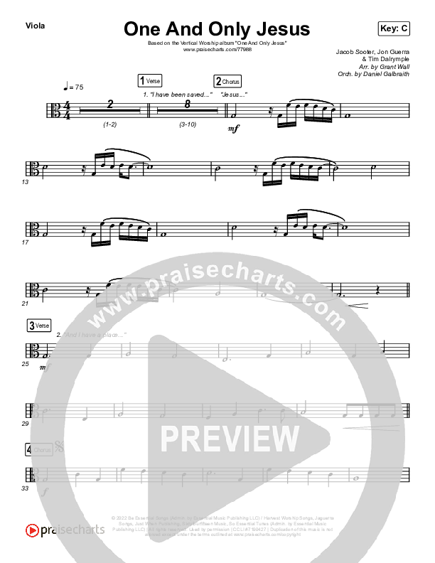 One And Only Jesus Viola (Vertical Worship)