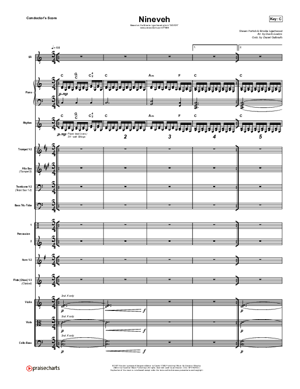 Nineveh Conductor's Score (Brooke Ligertwood)
