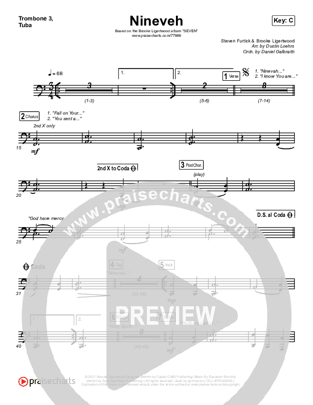 Nineveh Trombone 3/Tuba (Brooke Ligertwood)