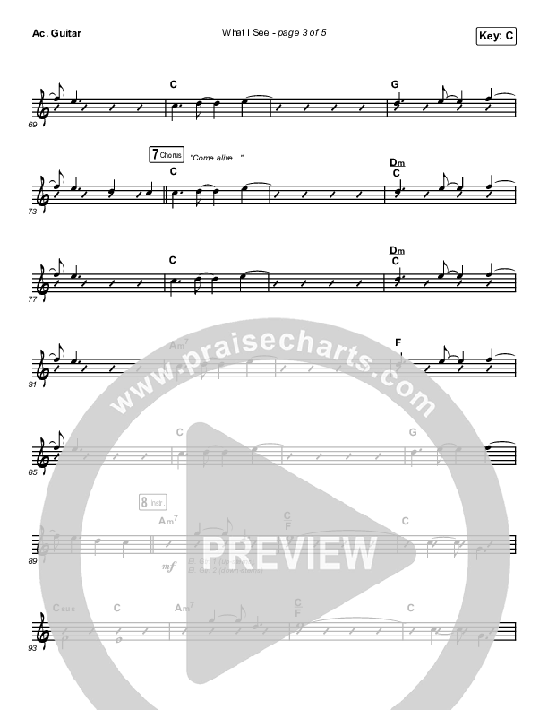 What I See Acoustic Guitar (Elevation Worship / Chris Brown)