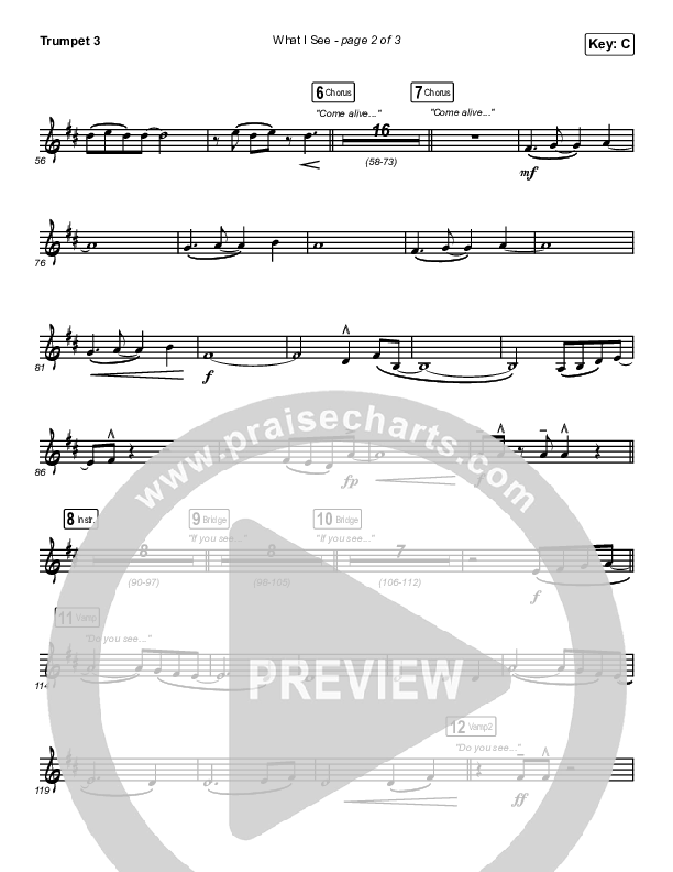 What I See Trumpet 3 (Elevation Worship / Chris Brown)