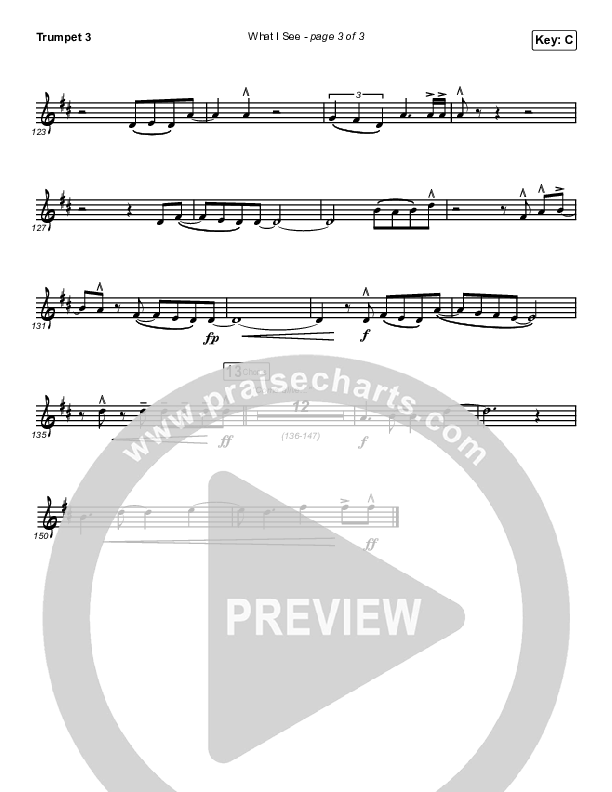 What I See Trumpet 3 (Elevation Worship / Chris Brown)