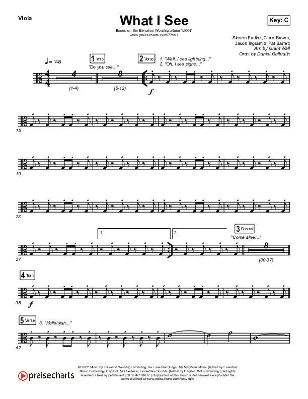 What I See Viola (Elevation Worship / Chris Brown)