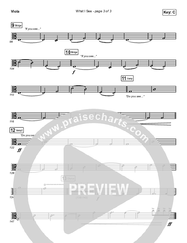 What I See Viola (Elevation Worship / Chris Brown)